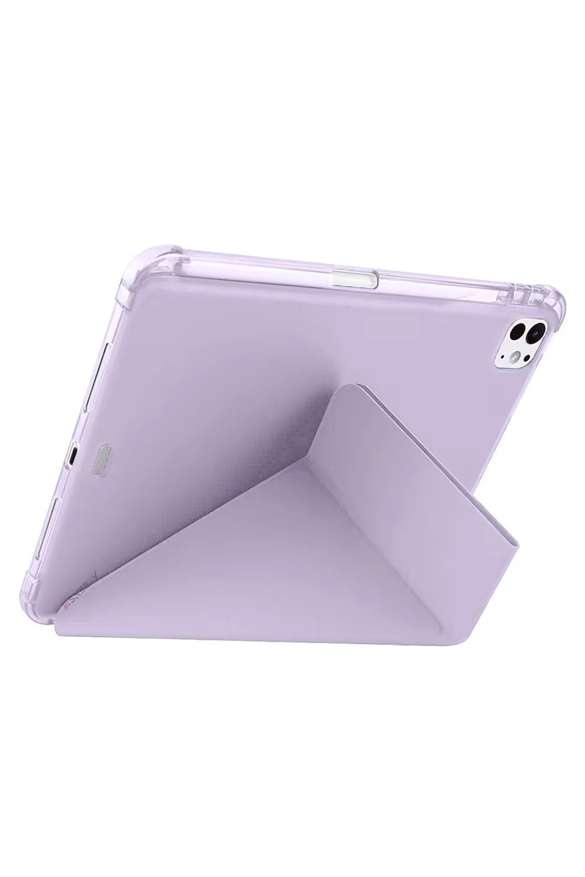 Mey İthalat® iPad Air 13 (2024) Kılıf Kalemlikli Mars Tablet Kılıfı - Lila