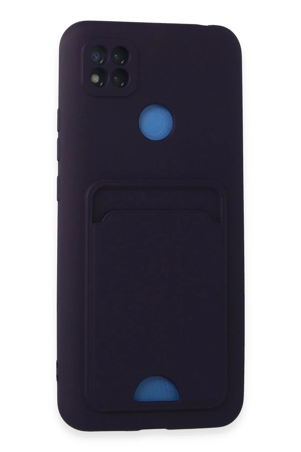 Mey İthalat® Redmi 9C Kılıf Kelvin Kartvizitli Silikon - Derin Mor