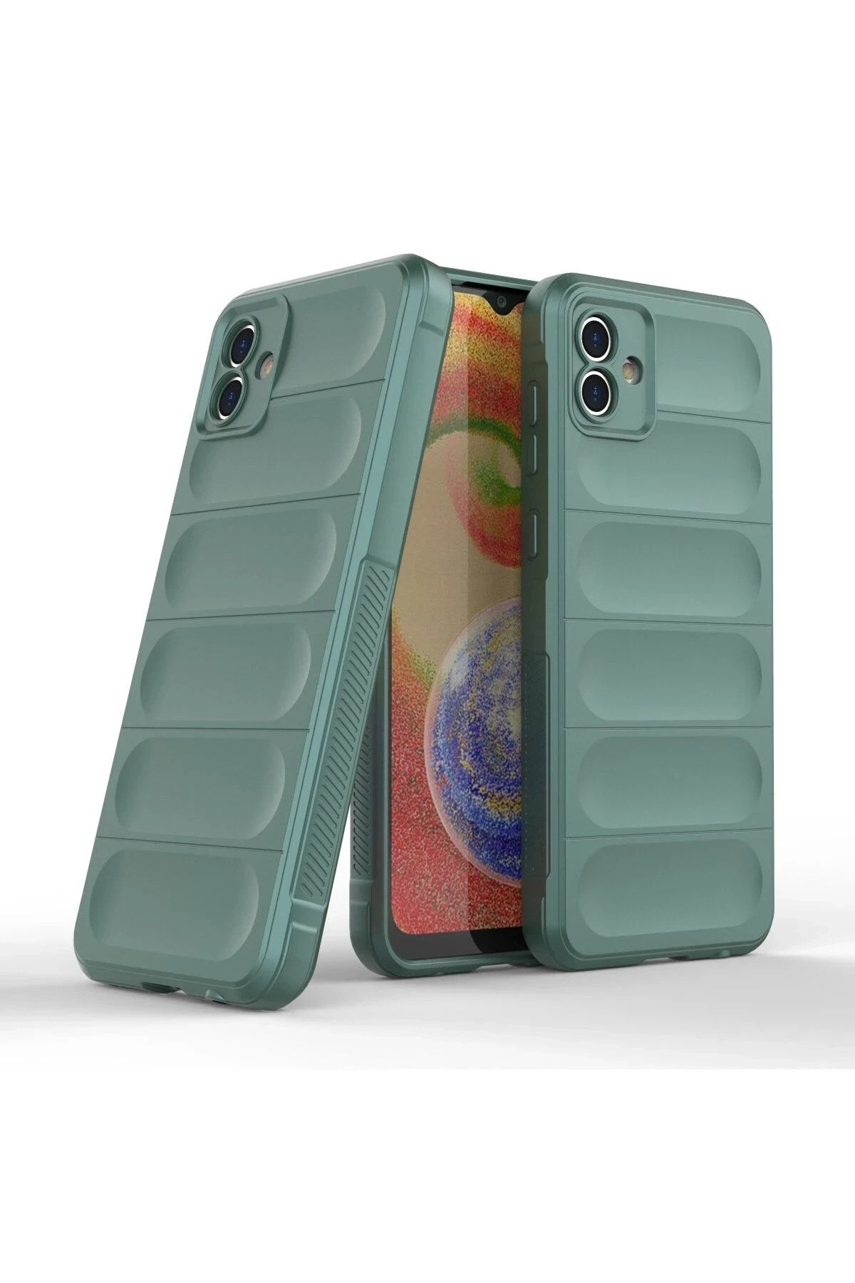 Mey İthalat® Samsung Galaxy A04E Kılıf Optimum Silikon - Koyu Yeşil