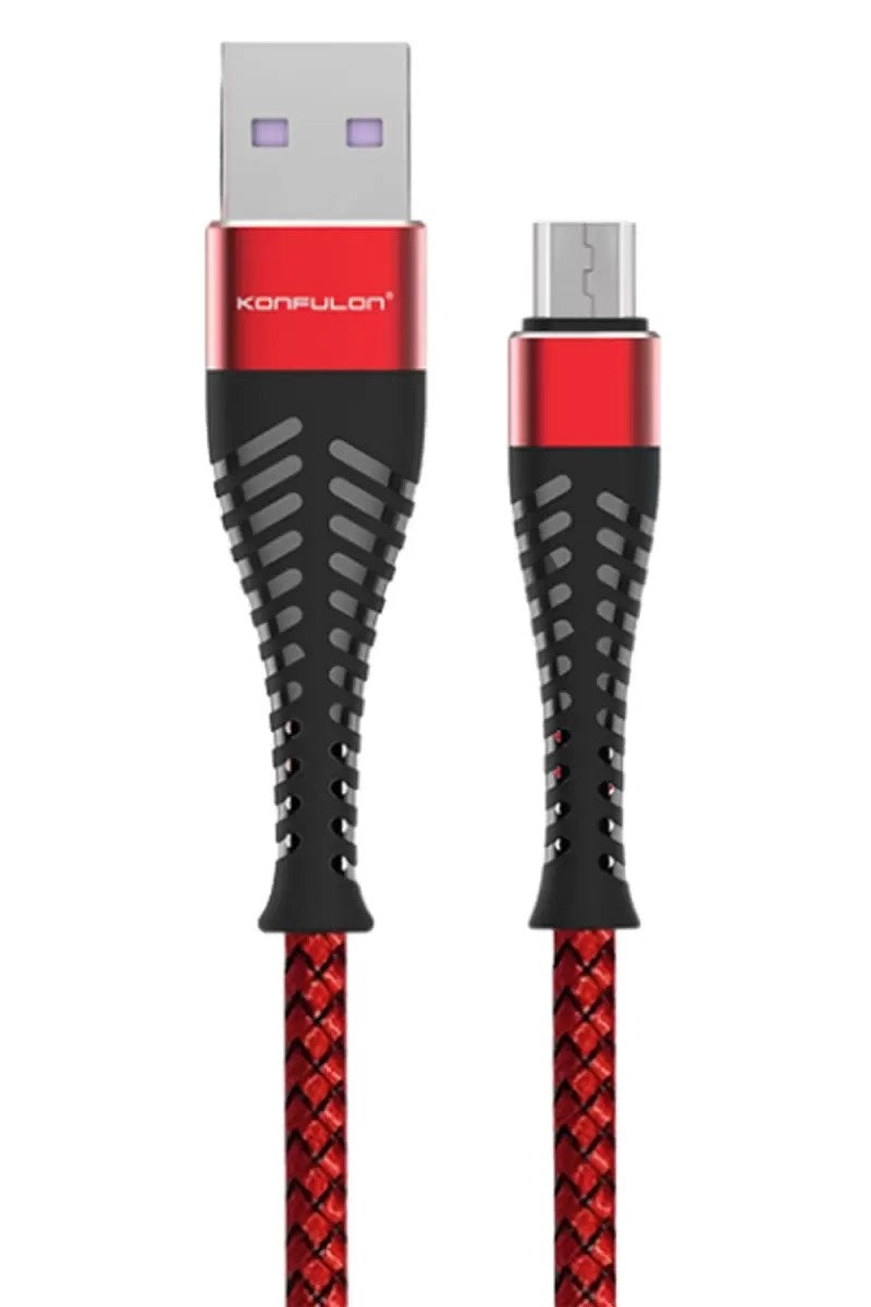 Mey İthalat® S61 Micro USB Kablo 1.2M 2.1A - Kırmızı