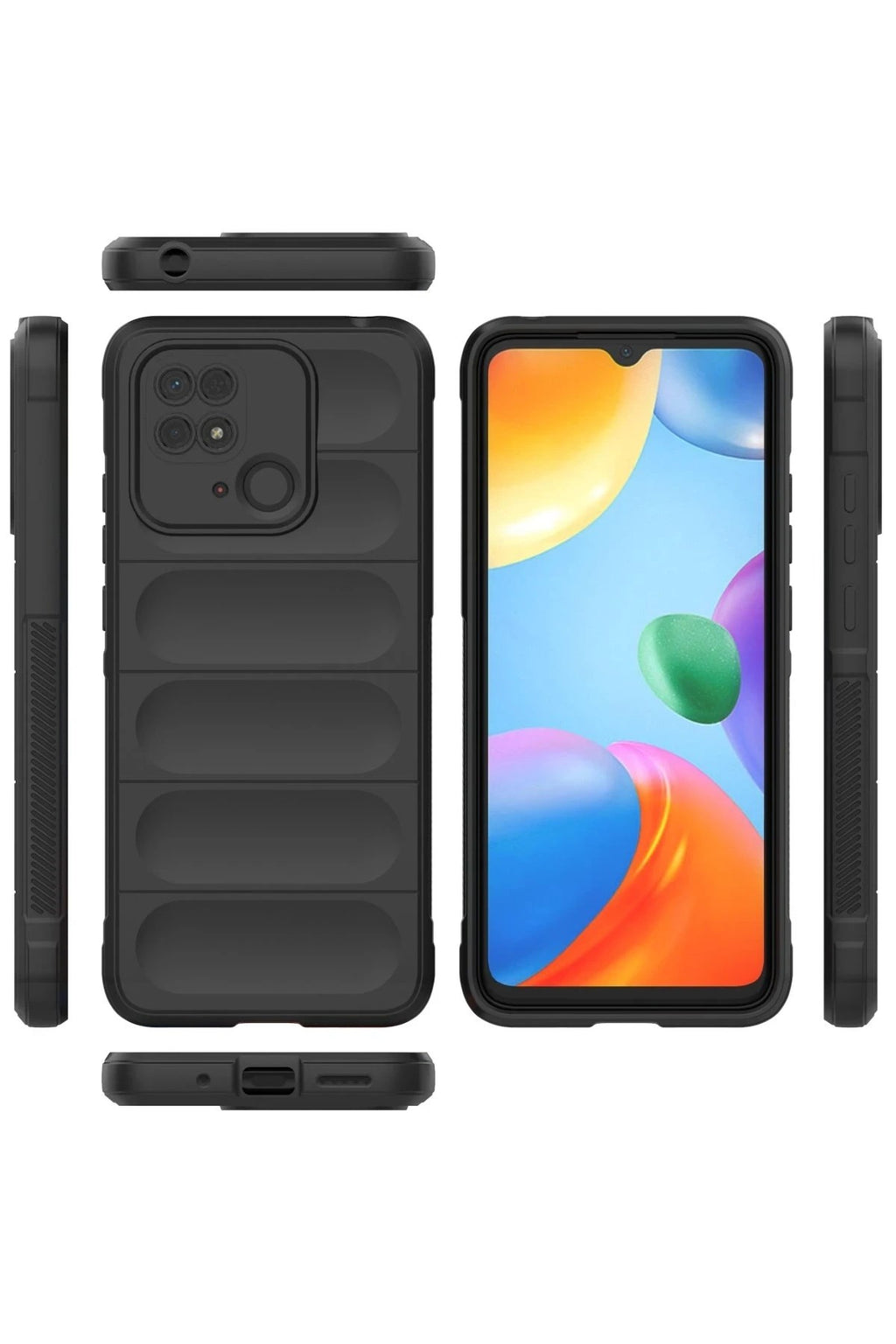 Mey İthalat® Redmi 10C Kılıf Optimum Silikon - Siyah