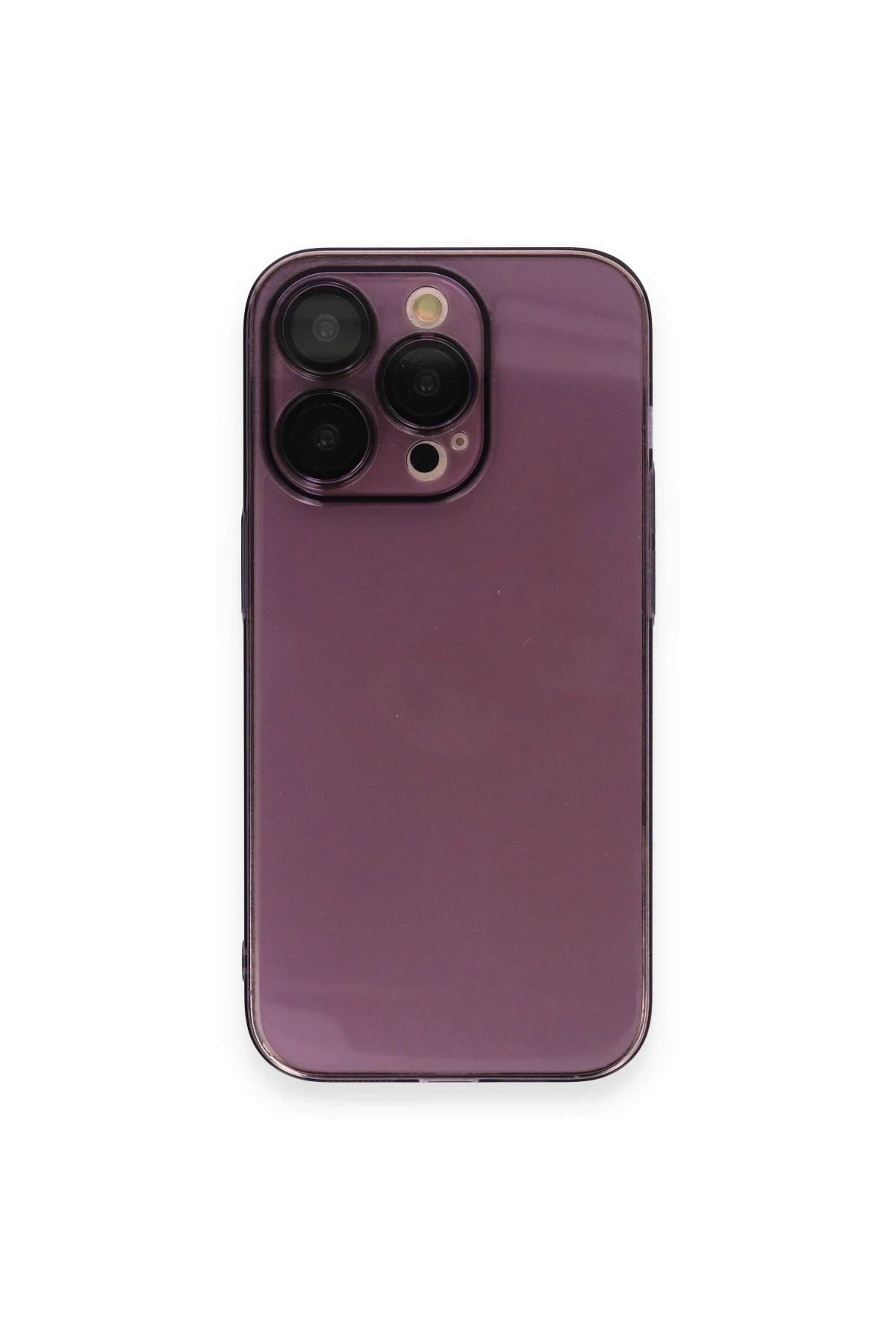 Mey İthalat® iPhone 14 Pro Kılıf Armada Lensli Kapak - Derin Mor