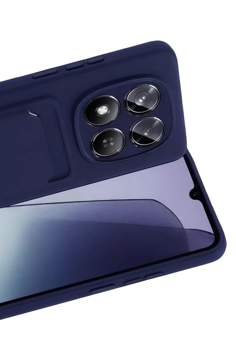 Mey İthalat® Redmi Note 15 4G Kelvin Kartvizitli Silikon - Lacivert