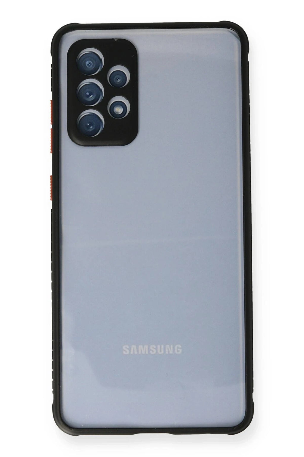 Mey İthalat® Samsung Galaxy A72 Kılıf Miami Şeffaf Silikon - Siyah