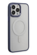 Mey İthalat® iPhone 15 Pro Max Kılıf Room Magneticsafe Silikon - Sierra Blue