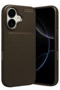 Mey İthalat® iPhone 17 Auto Focus Karbon Kapak - Kahverengi