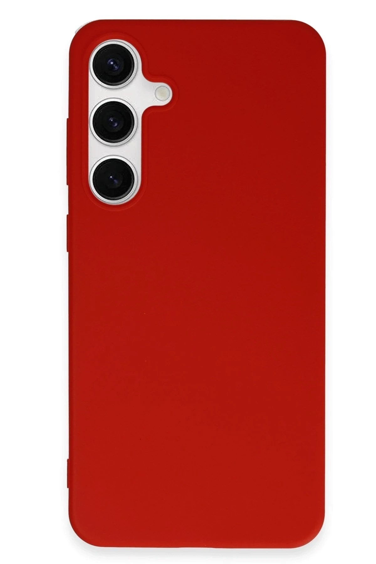 Mey İthalat® Samsung Galaxy S24 Plus Kılıf First Silikon - Kırmızı
