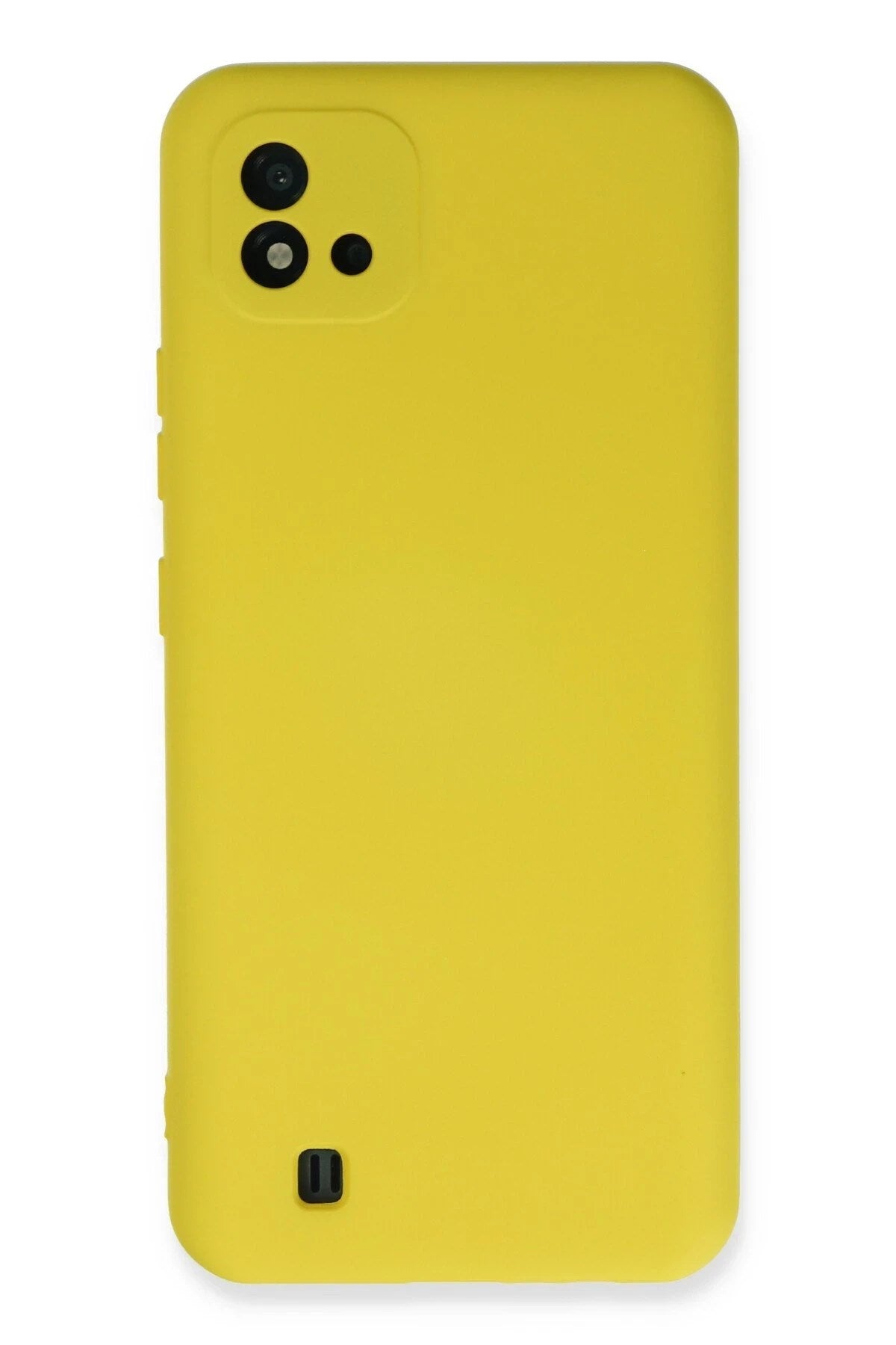 Mey İthalat® Realme C11 2021 Kılıf Nano içi Kadife Silikon - Sarı