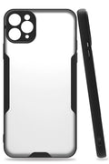 Mey İthalat® iPhone 11 Pro Max Kılıf Platin Silikon - Siyah