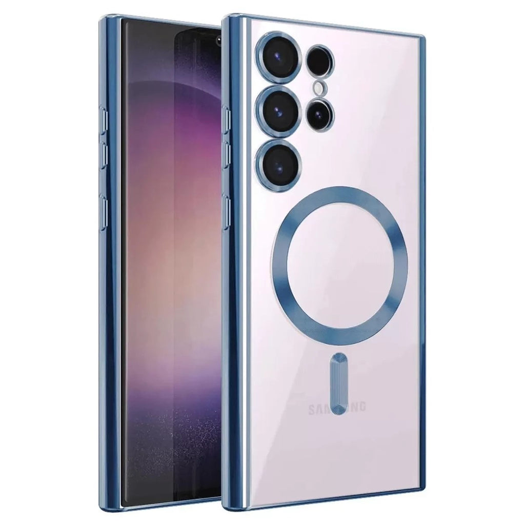 Mey İthalat® Samsung Galaxy S25 Ultra Kılıf Kross Magneticsafe Kapak - Sierra Blue