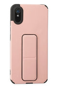 Mey İthalat® Redmi 9A Kılıf Mega Standlı Silikon - Pudra