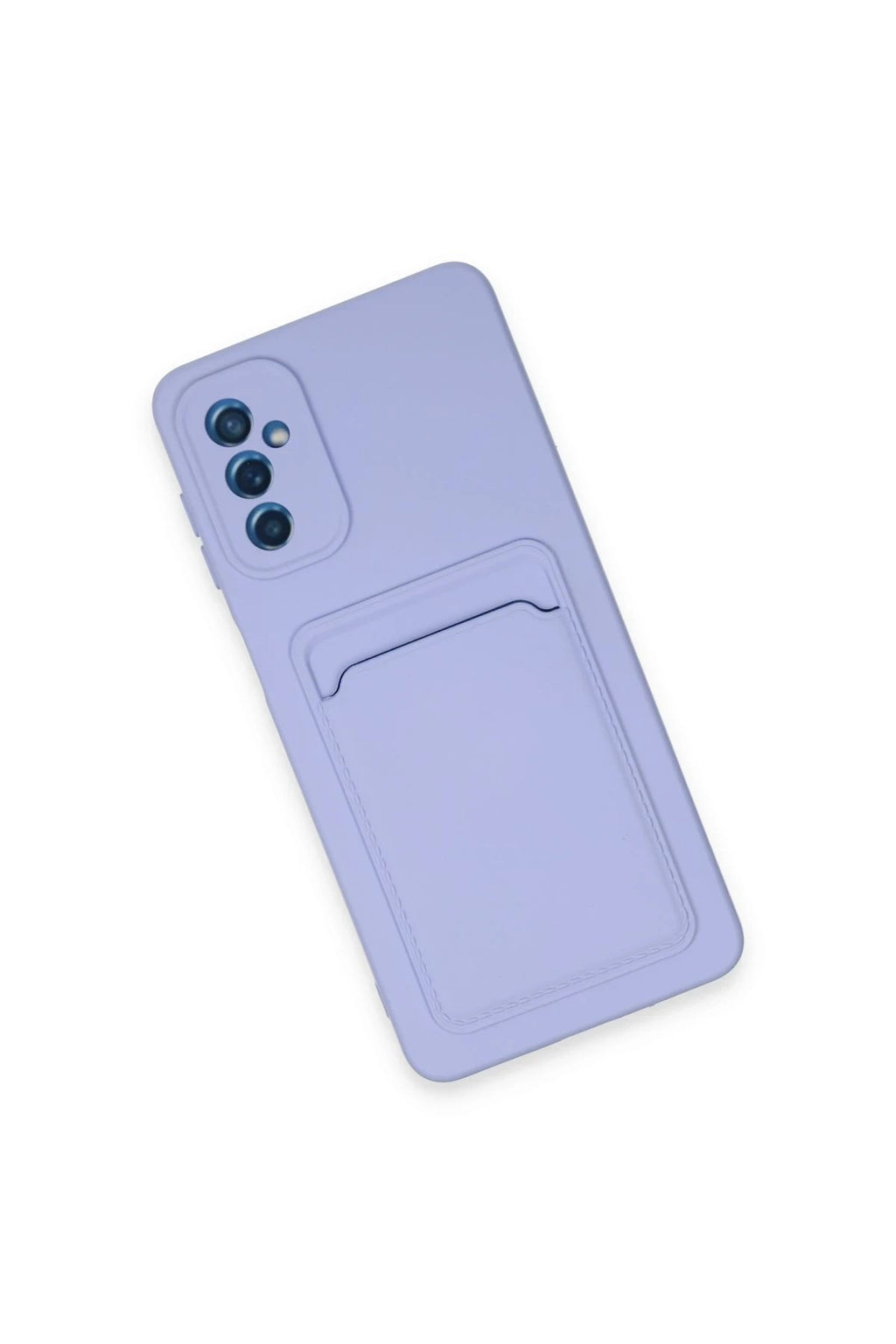 Mey İthalat® Samsung Galaxy A14 4G Kılıf Kelvin Kartvizitli Silikon - Lila
