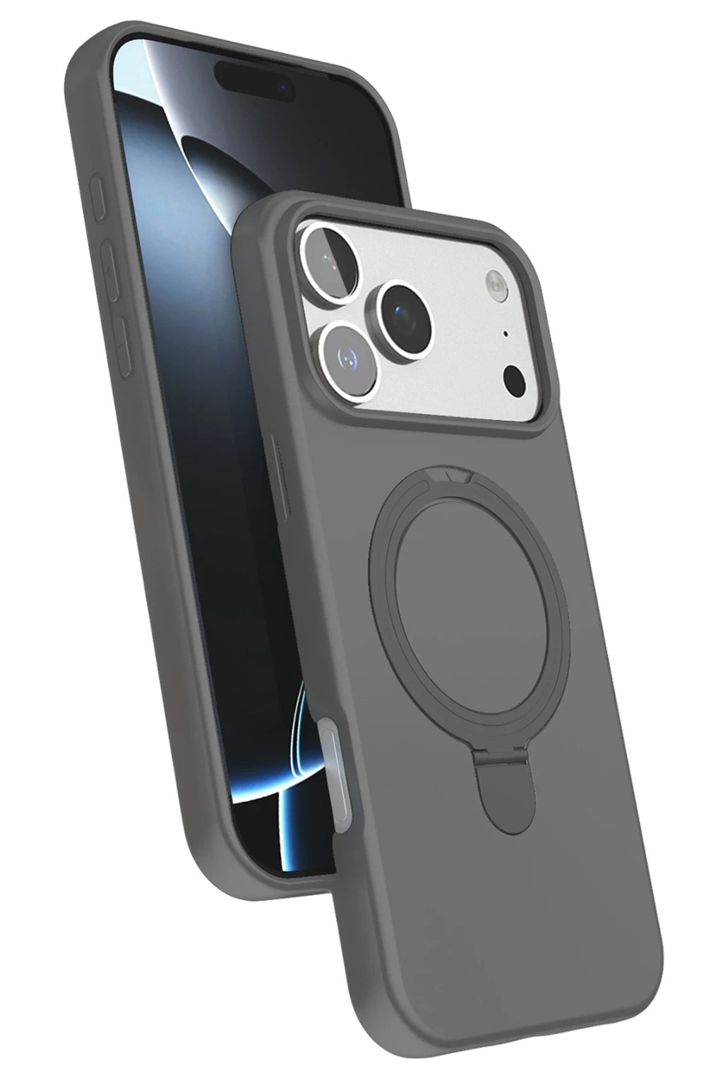 Mey İthalat® iPhone 17 Pro Regal Magsafe Standlı Kapak - Titan Gri