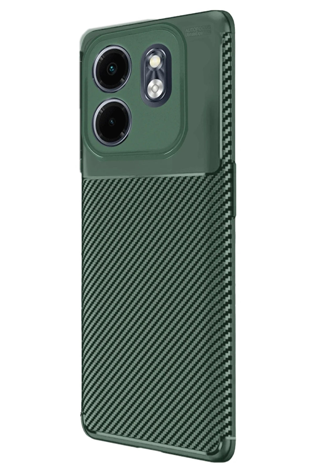 Mey İthalat® İnfinix Smart 9 Kılıf Auto Focus Karbon Kapak - Koyu Yeşil