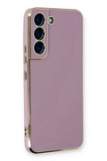 Mey İthalat® Samsung Galaxy S22 Plus Kılıf Volet Silikon - Mor