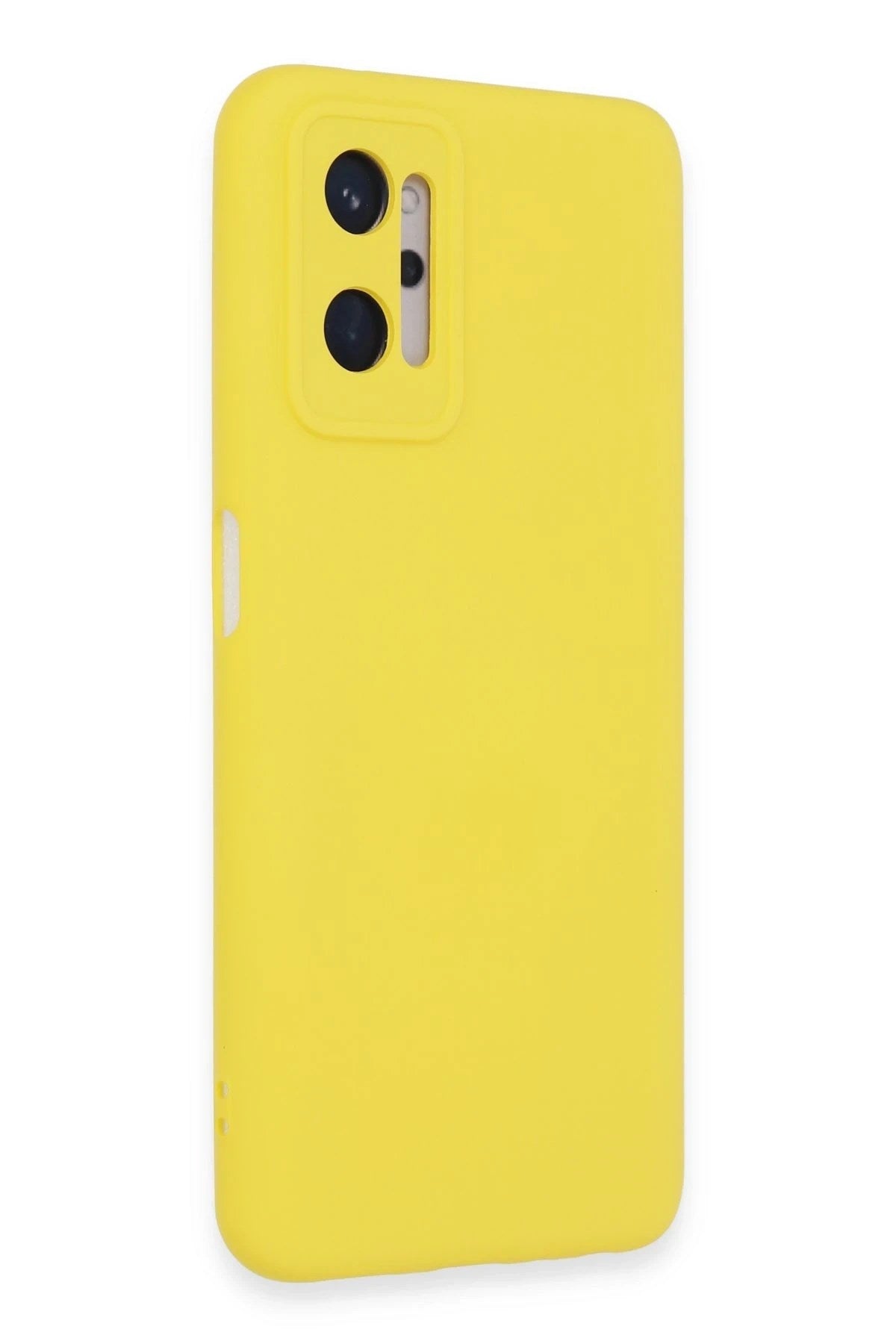 Mey İthalat® Realme 9i 4G Kılıf Nano içi Kadife Silikon - Sarı