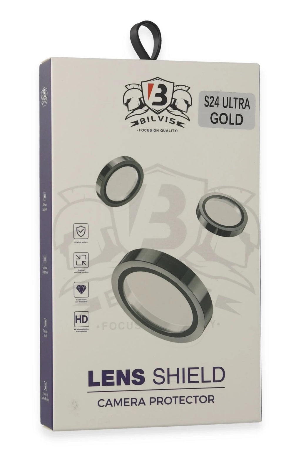 Mey İthalat® Samsung Galaxy S24 Ultra Bilvis Titan Kamera Lens - Gold