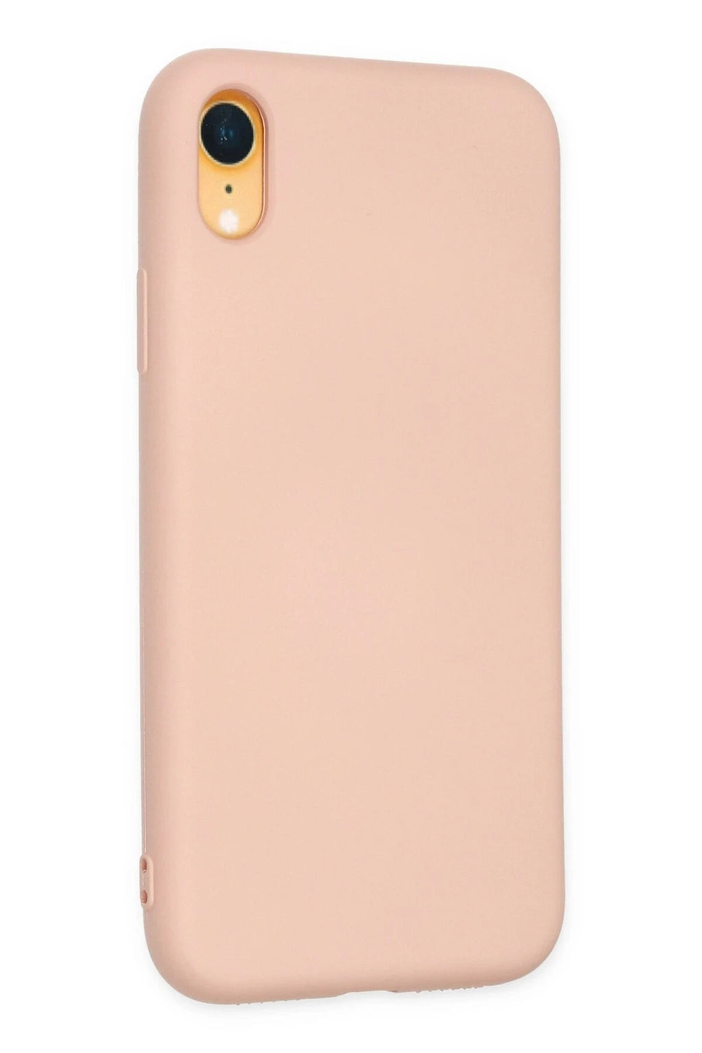 Mey İthalat® iPhone XR Kılıf Nano içi Kadife Silikon - Pudra