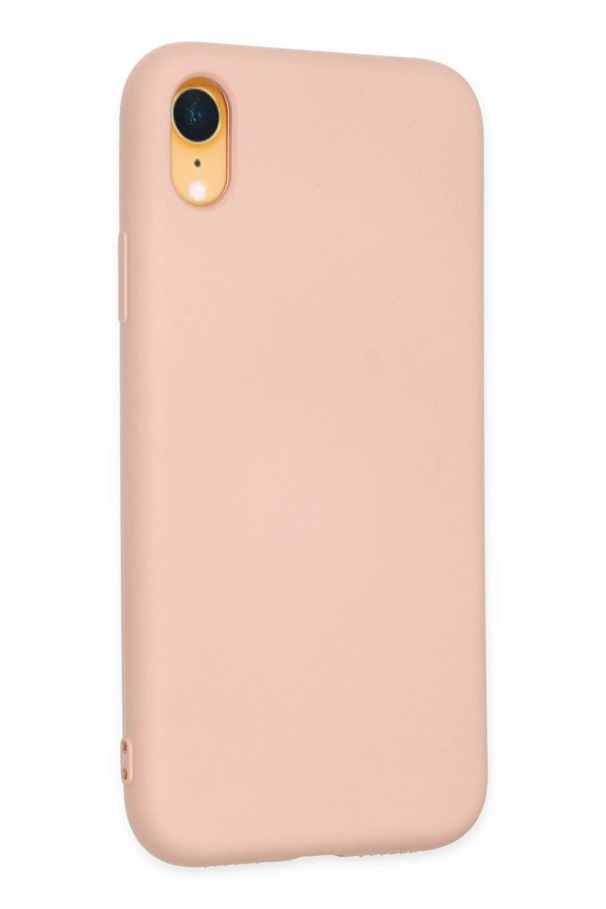 Mey İthalat® iPhone XR Kılıf Nano içi Kadife Silikon - Pudra