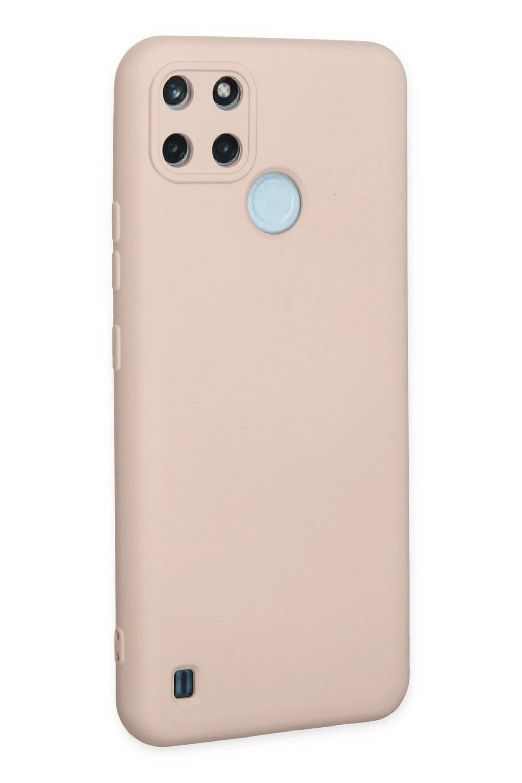 Mey İthalat® Realme C25Y Kılıf Nano içi Kadife Silikon - Pudra