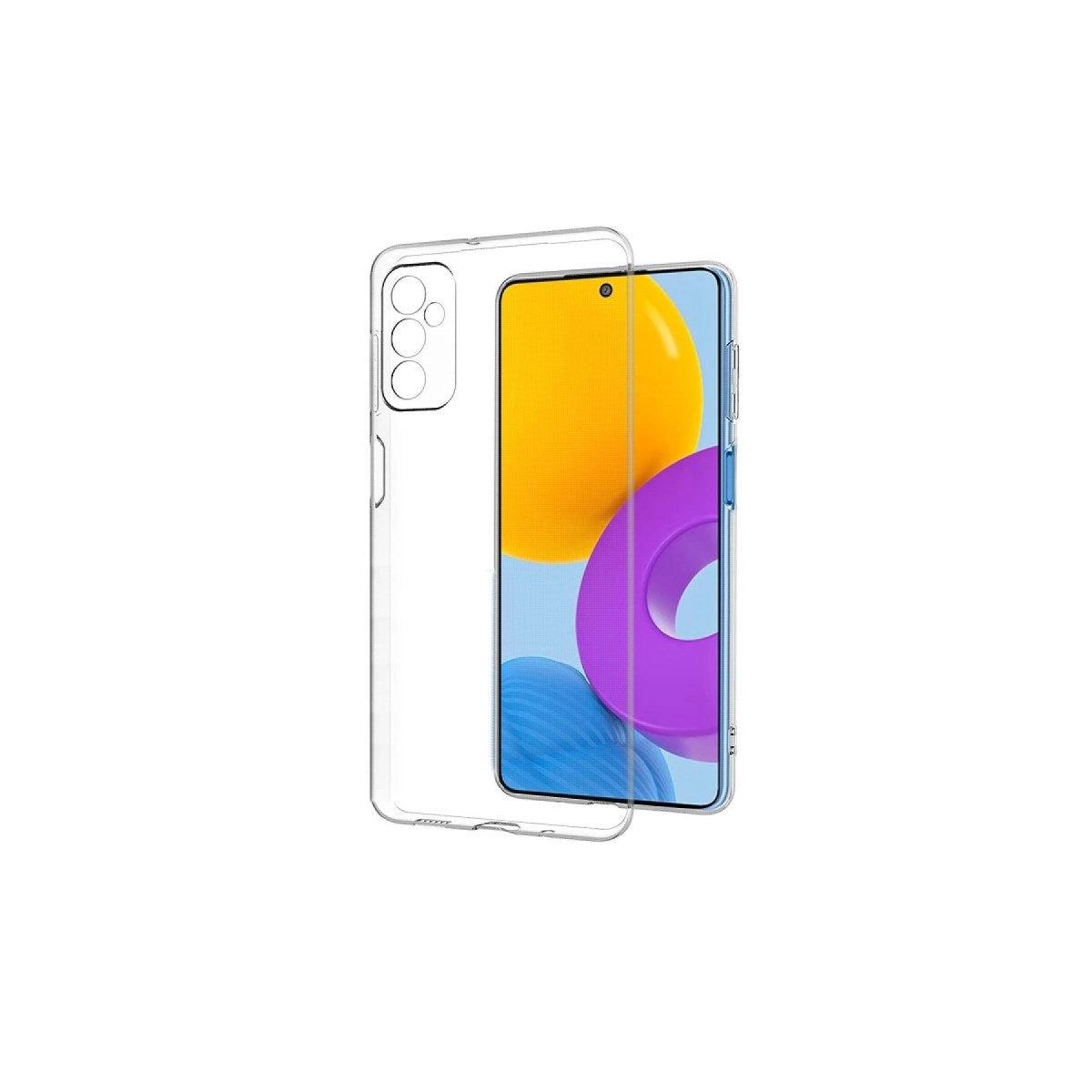 Mey İthalat® Samsung Galaxy M52 5G Kılıf Deluxe 2mm Şeffaf Silikon - Şeffaf