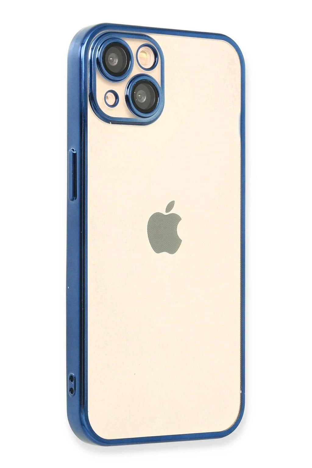 Mey İthalat® iPhone 14 Plus Kılıf Lensli Silikon - Açık Mavi