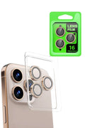 Mey İthalat® iPhone 16 Pro Max Raze Metal Kamera Lens - Natural Grey