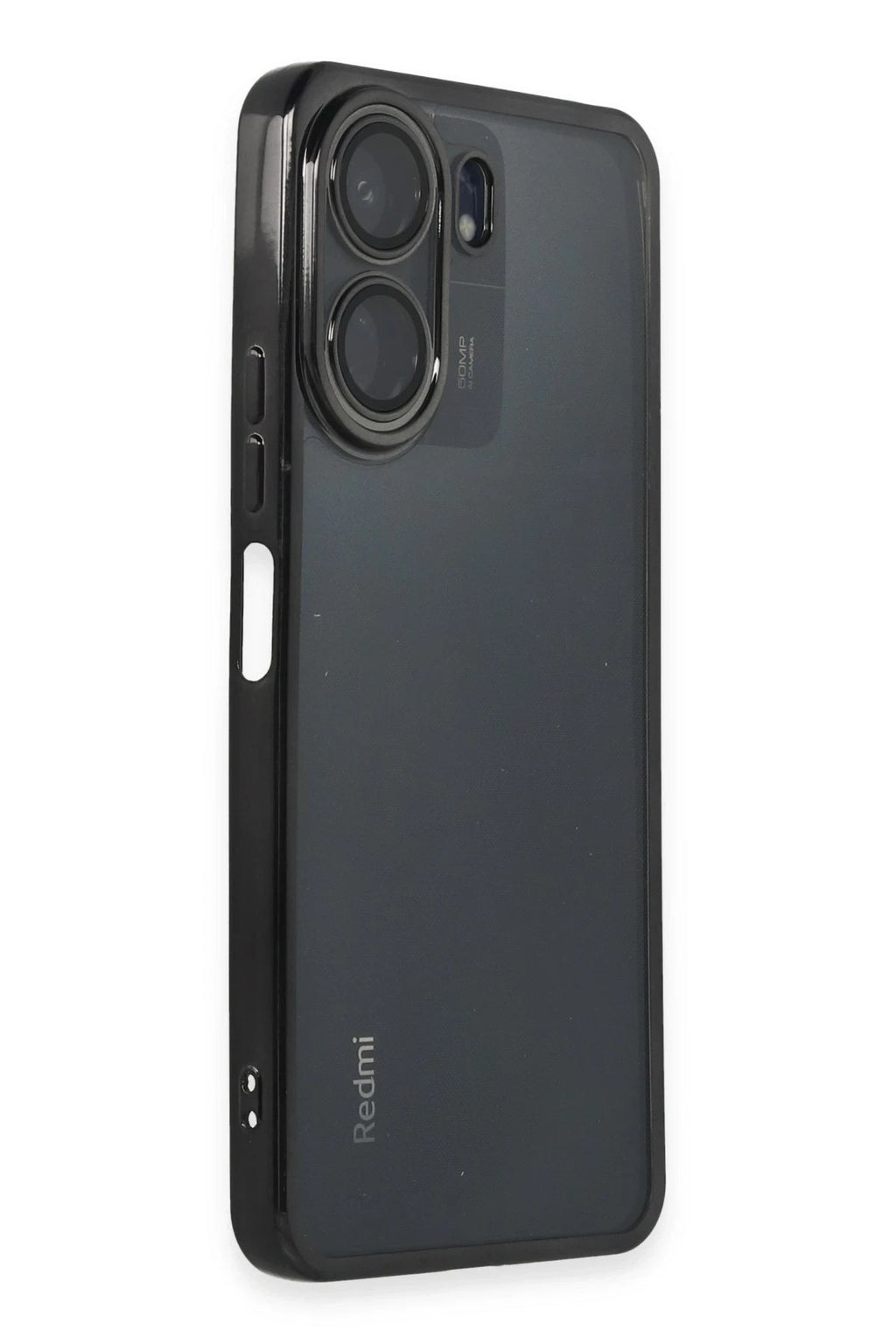 Mey İthalat® Redmi 13C Kılıf Lensli Silikon - Siyah