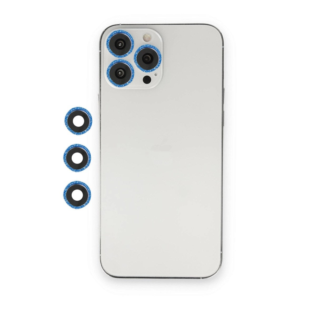 Mey İthalat® iPhone 12 Pro Shine Kamera Lens - Mavi