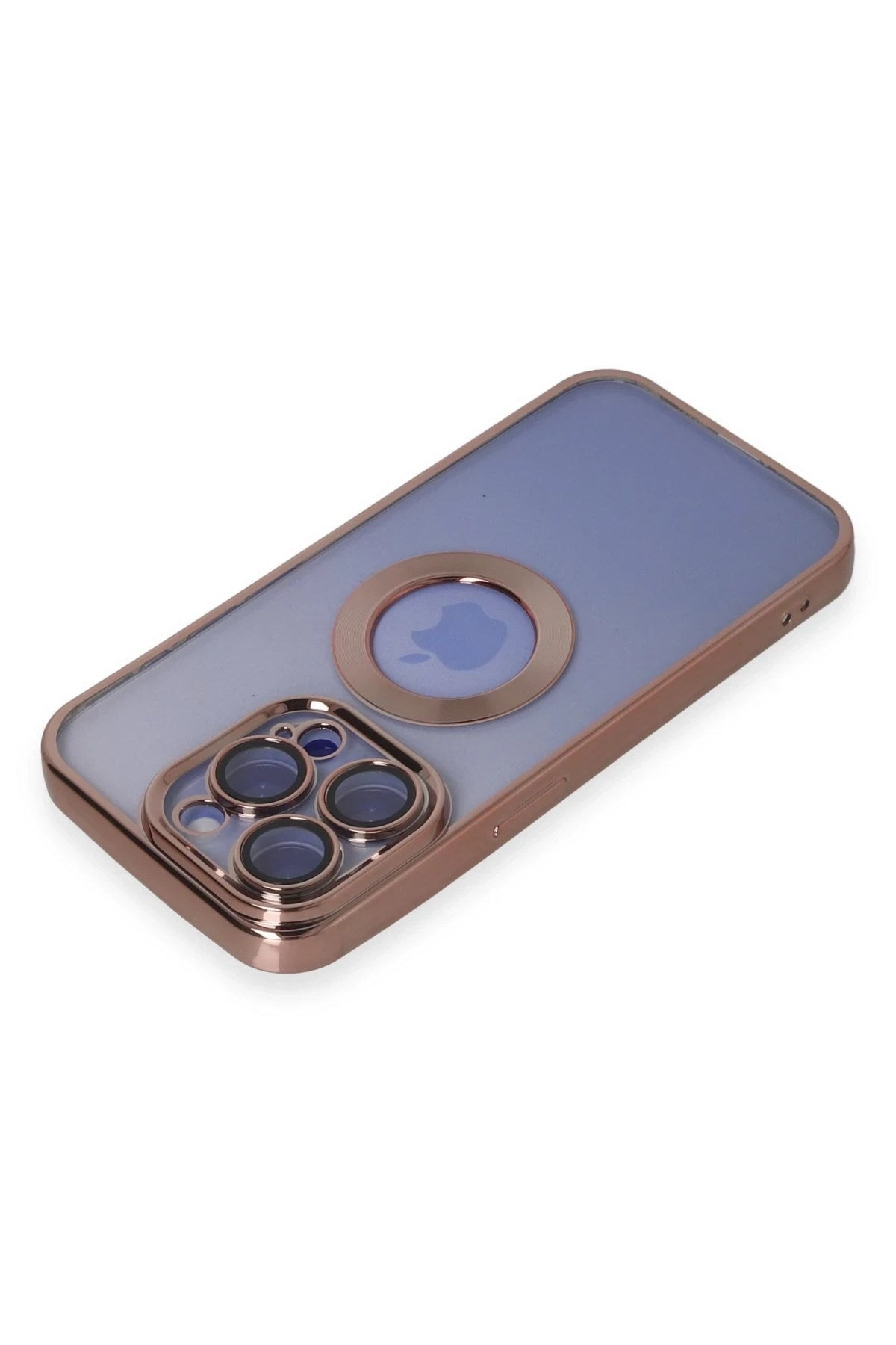 Mey İthalat® iPhone 15 Pro Max Kılıf Slot Silikon - Rose Gold