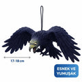 Mey İthalat® Asılabilir Lateks Kartal Dekor Süsü Siyah 17-18 cm