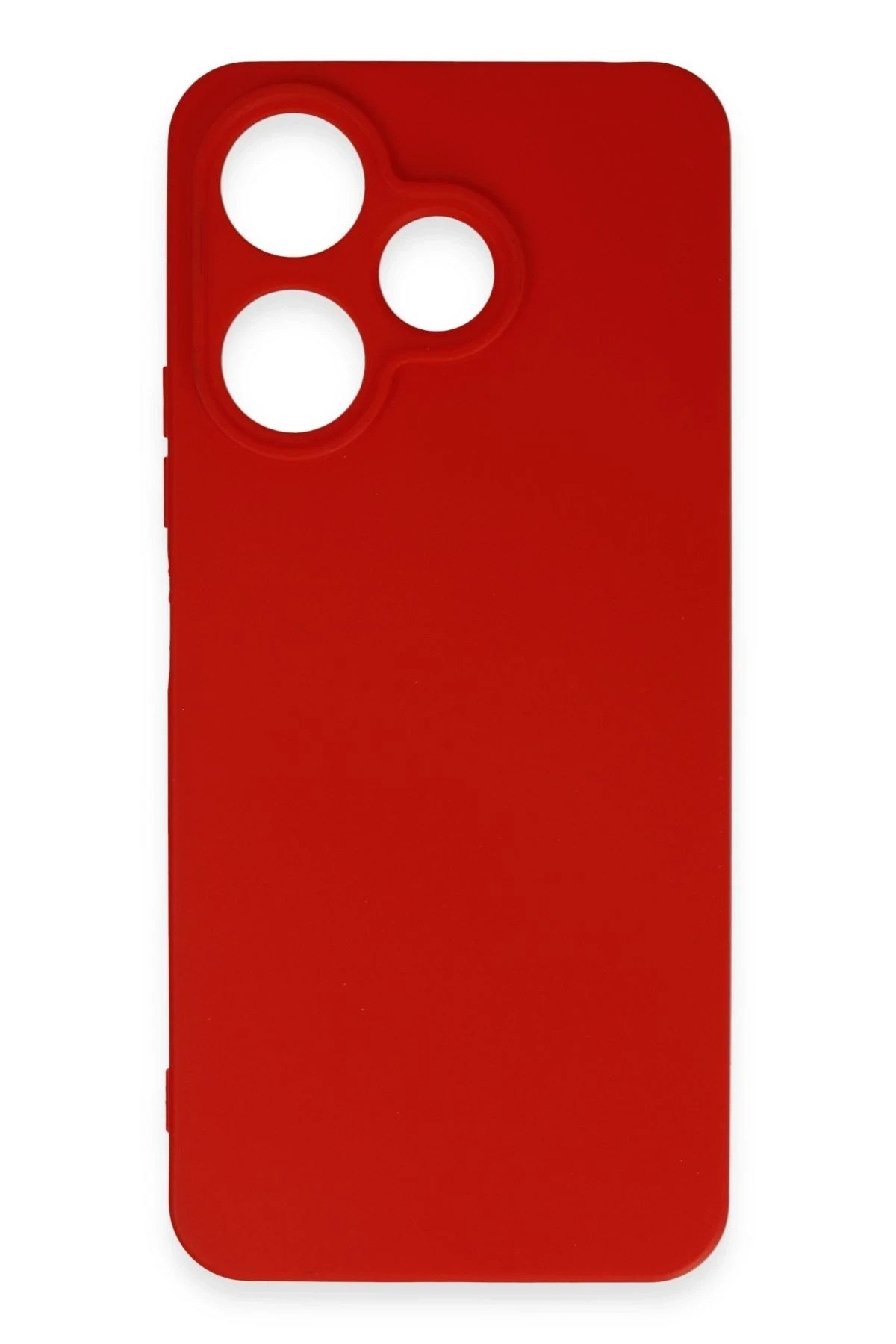 Mey İthalat® Redmi 13 4G Kılıf First Silikon - Kırmızı