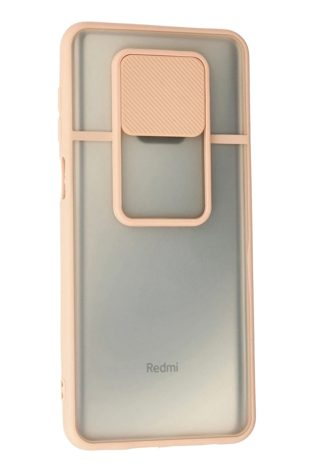 Mey İthalat® Redmi Note 9 Pro Kılıf Palm Buzlu Kamera Sürgülü Silikon - Pembe