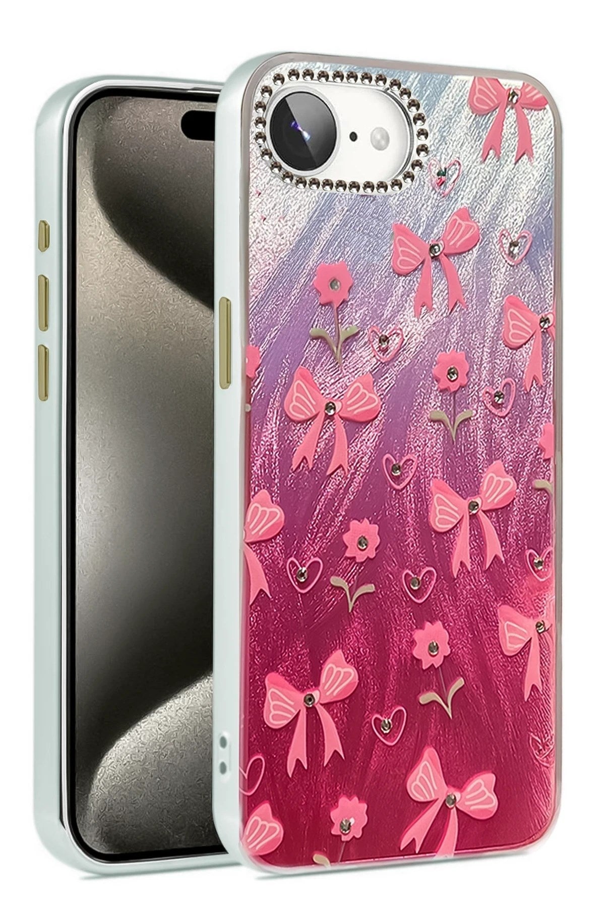Mey İthalat® iPhone 16E Kılıf Blade Aynalı Desenli Kapak - Desen 3