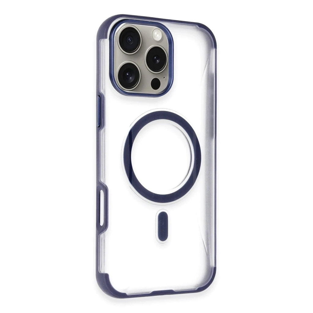 Mey İthalat® iPhone 14 Pro Max Hilton Magsafe Kapak - Lacivert