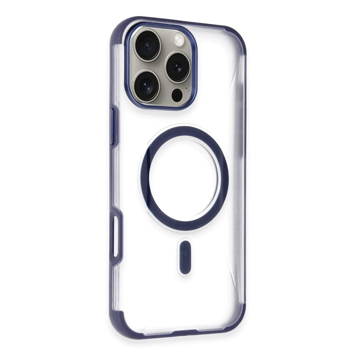 Mey İthalat® iPhone 14 Pro Max Hilton Magsafe Kapak - Lacivert