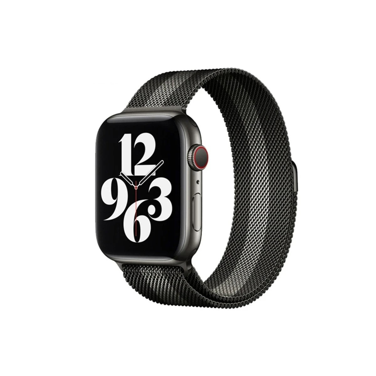 Mey İthalat® Watch 38mm Metal Mıknatıslı Kordon - Siyah-Beyaz