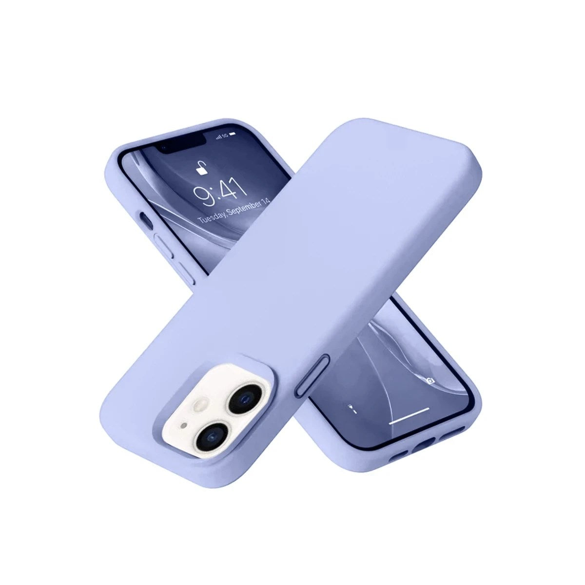 Mey İthalat® iPhone 12 Kılıf Nano içi Kadife Silikon - Lila