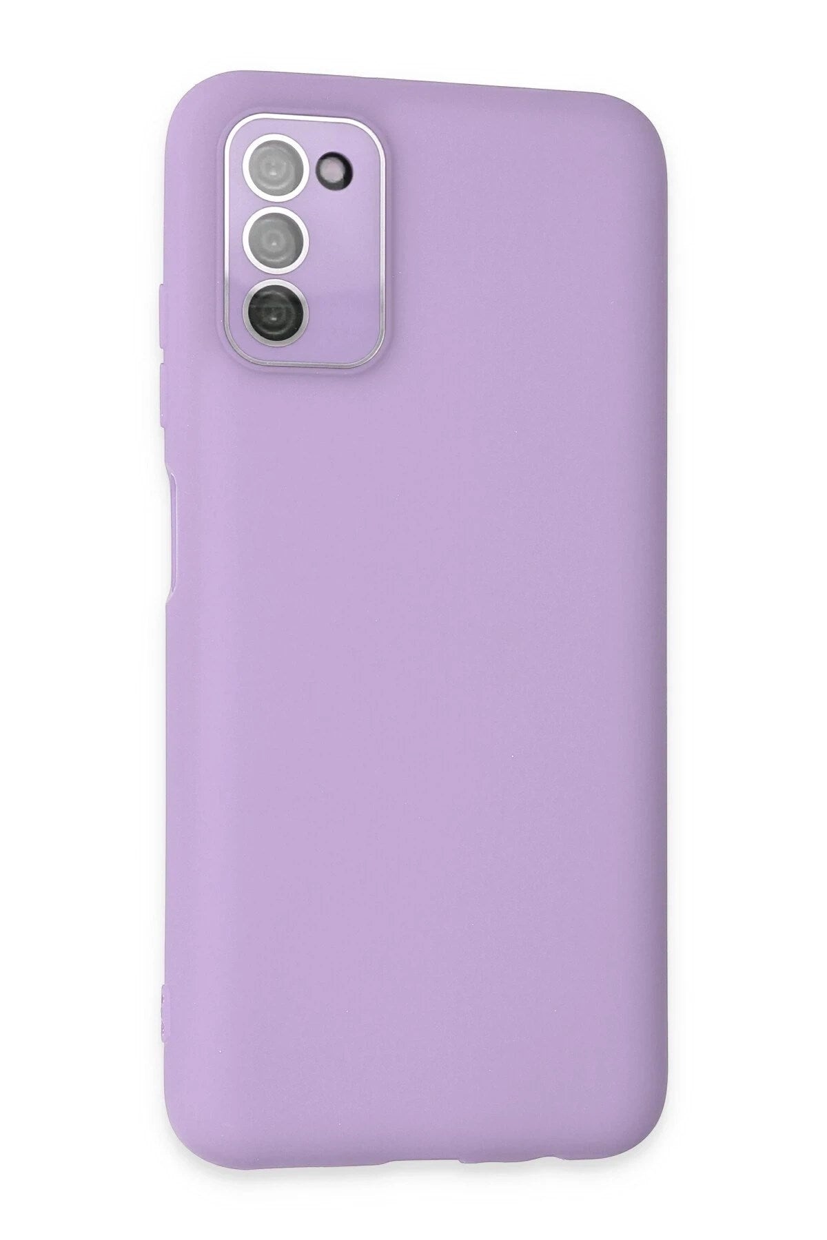 Mey İthalat® Samsung Galaxy A03S Kılıf Lansman Glass Kapak - Lila