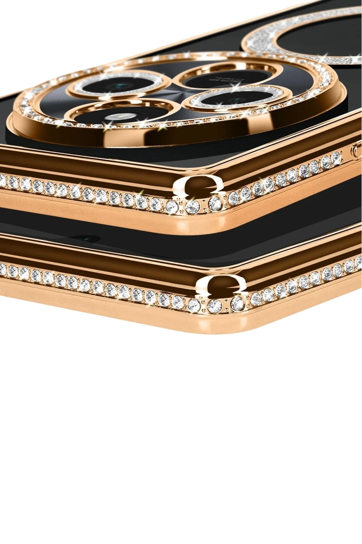 Mey İthalat® Redmi 14C Joke Simli Magneticsafe Kılıf - Gold