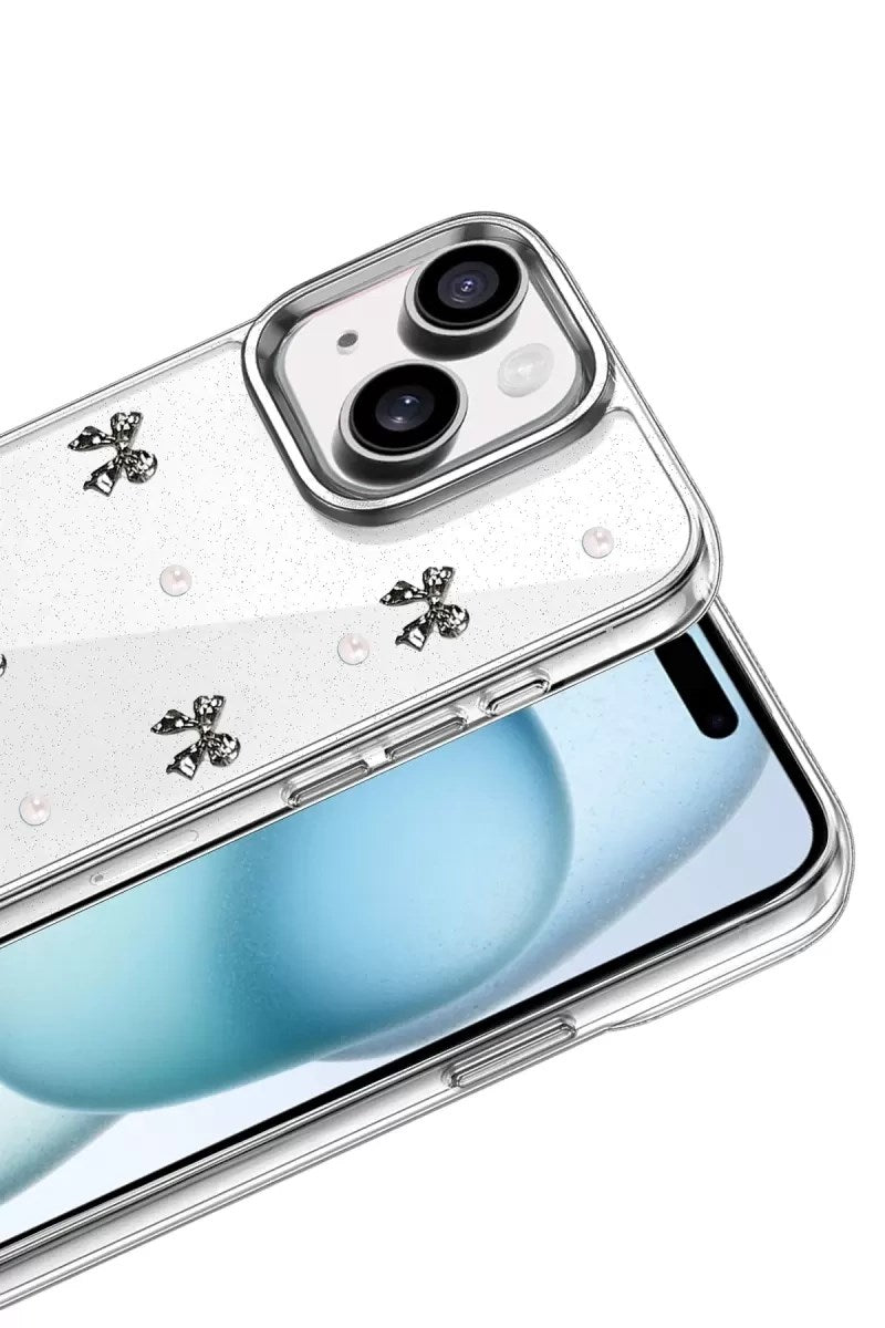 Mey İthalat® iPhone 14 Fiyonk Desenli Kapak - Desen 8