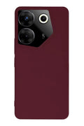 Mey İthalat® Tecno Camon 20 Pro 5G Kılıf First Silikon - Bordo