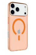 Mey İthalat® iPhone 17 Pro Max Kılıf Pc Real Magsafe Kapak - Turuncu