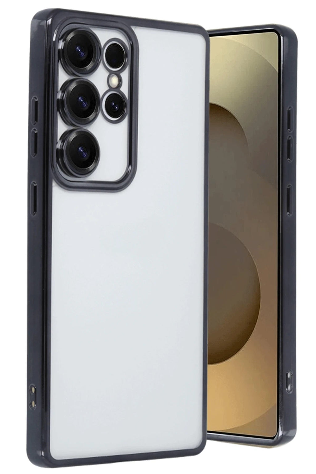 Mey İthalat® Samsung Galaxy S25 Ultra Kılıf Lensli Silikon - Siyah