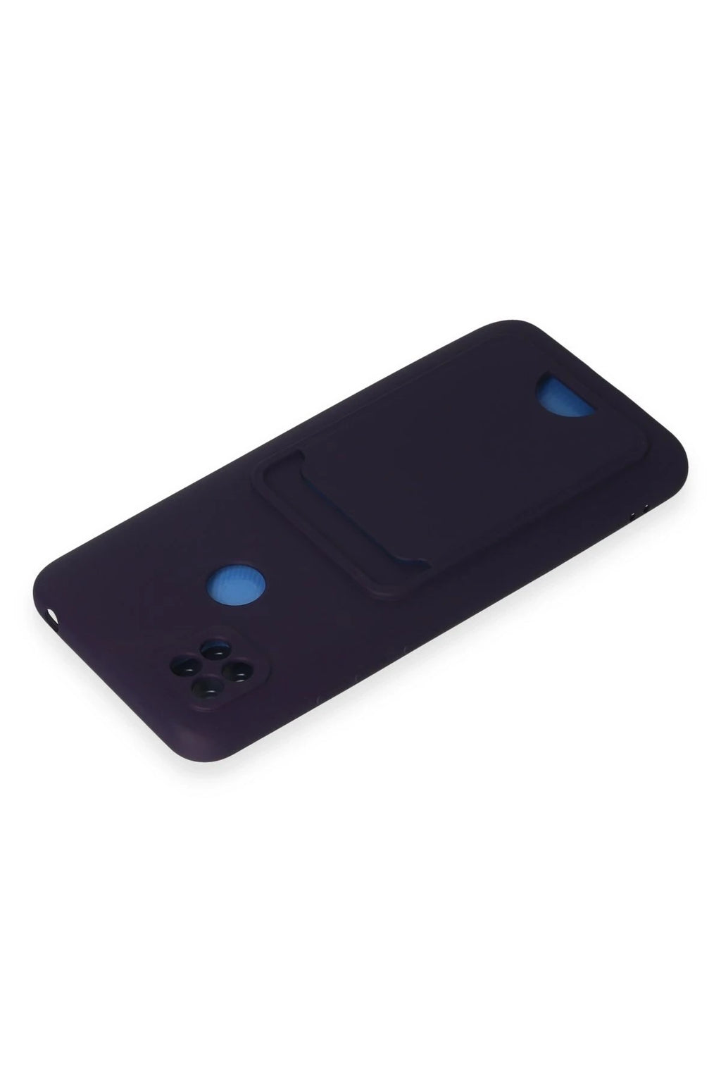 Mey İthalat® Redmi 9C Kılıf Kelvin Kartvizitli Silikon - Derin Mor