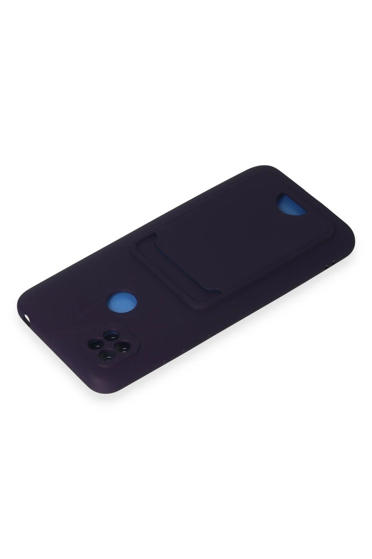 Mey İthalat® Redmi 9C Kılıf Kelvin Kartvizitli Silikon - Derin Mor