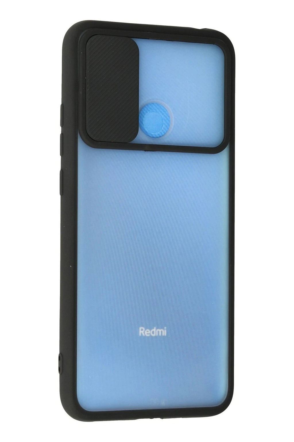 Mey İthalat® Redmi 9C Kılıf Palm Buzlu Kamera Sürgülü Silikon - Siyah