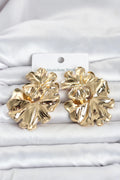Mey İthalat® 316L Çelik Gold Renk Lotus Model Kadın Küpe