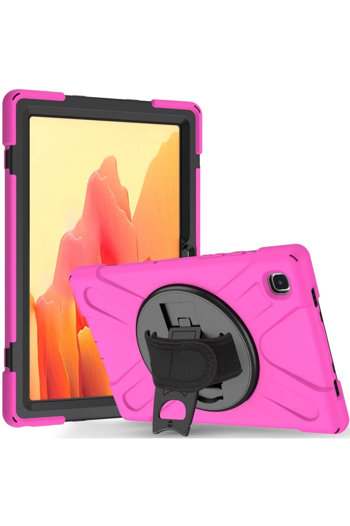 Mey İthalat® Samsung Galaxy T220 Tab A7 Lite 8.7 Kılıf Amazing Tablet Kapak - Pembe