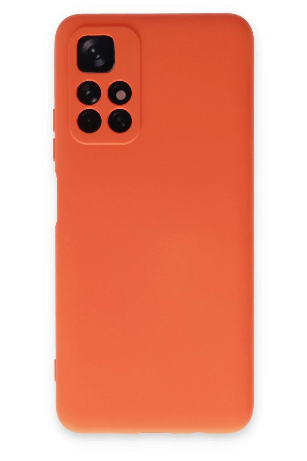 Mey İthalat® Redmi Note 11T Kılıf Nano içi Kadife Silikon - Turuncu